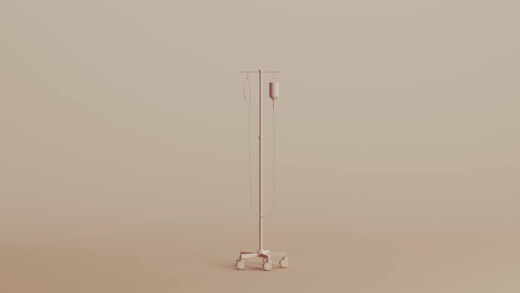 Intravenous drips iv neutral backgrounds soft tones beige brown background clay sculpt.